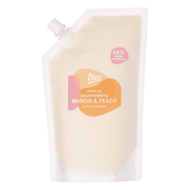 Etos Mango & Peach Showergel Navulverpakking 500 ML