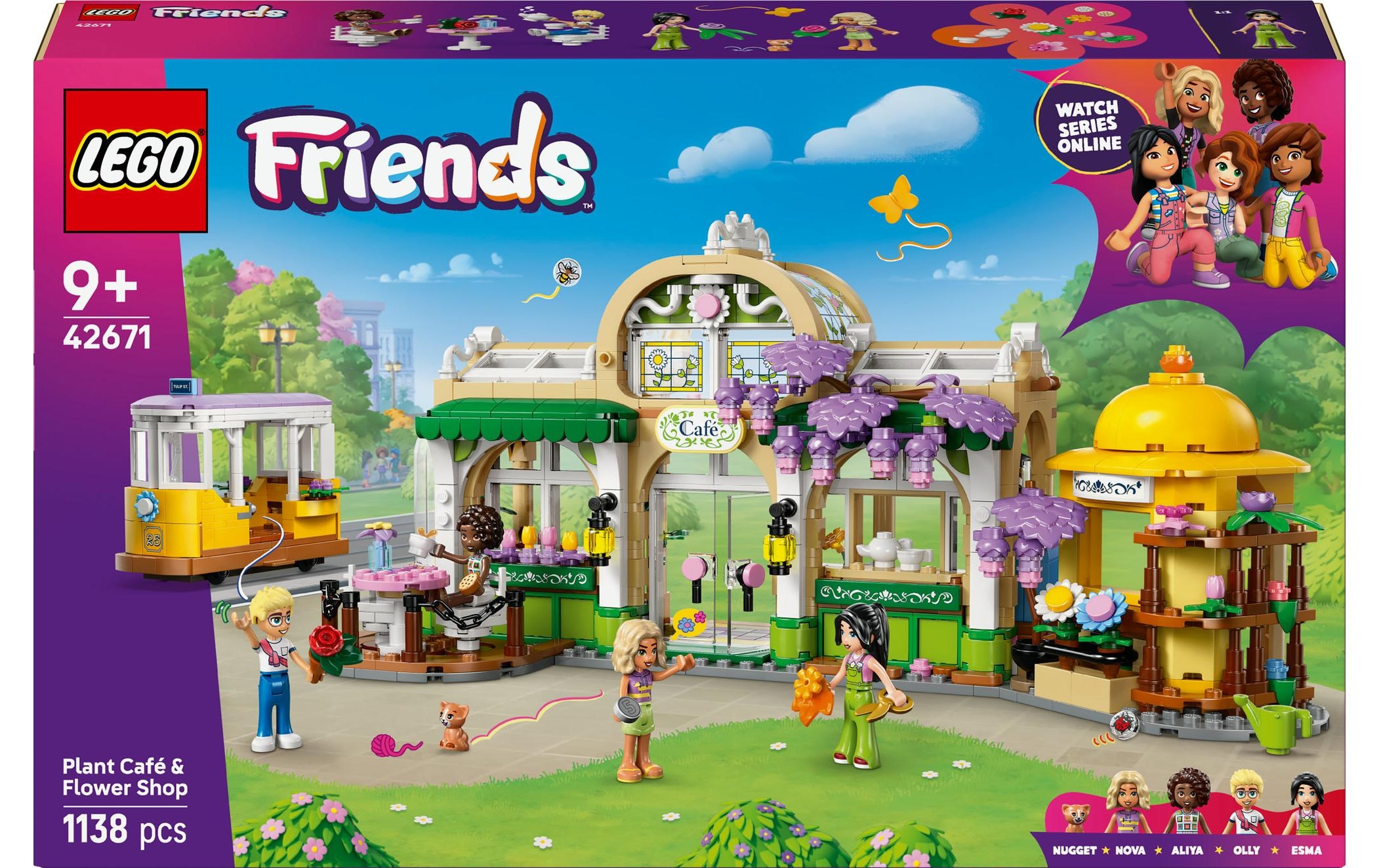 LEGO® Spielbausteine »Friends Pflanzencafé und Blumenkiosk 42671«