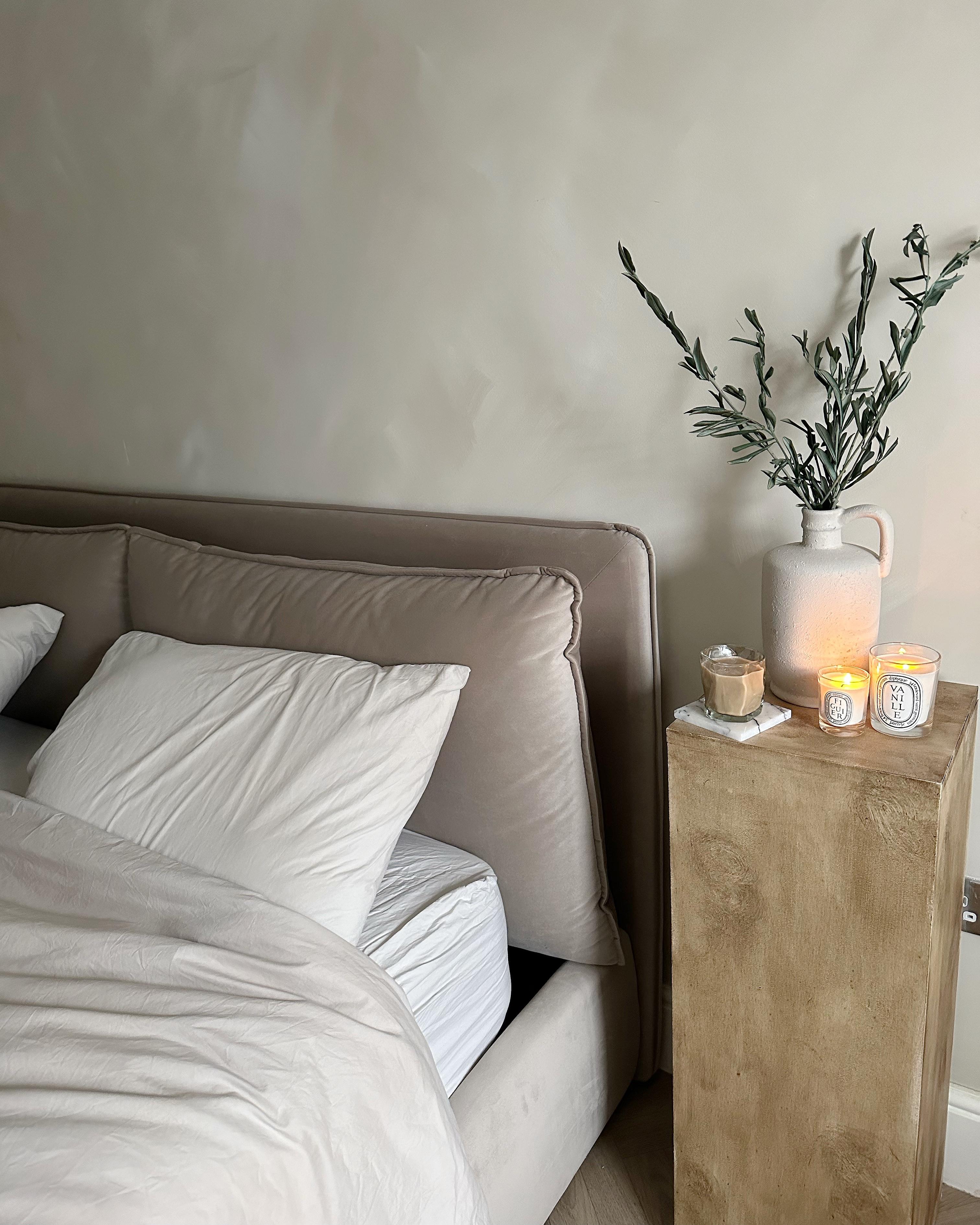 Bed met opbergruimte Fluweel BAJONNA 180 x 200 cm Beige