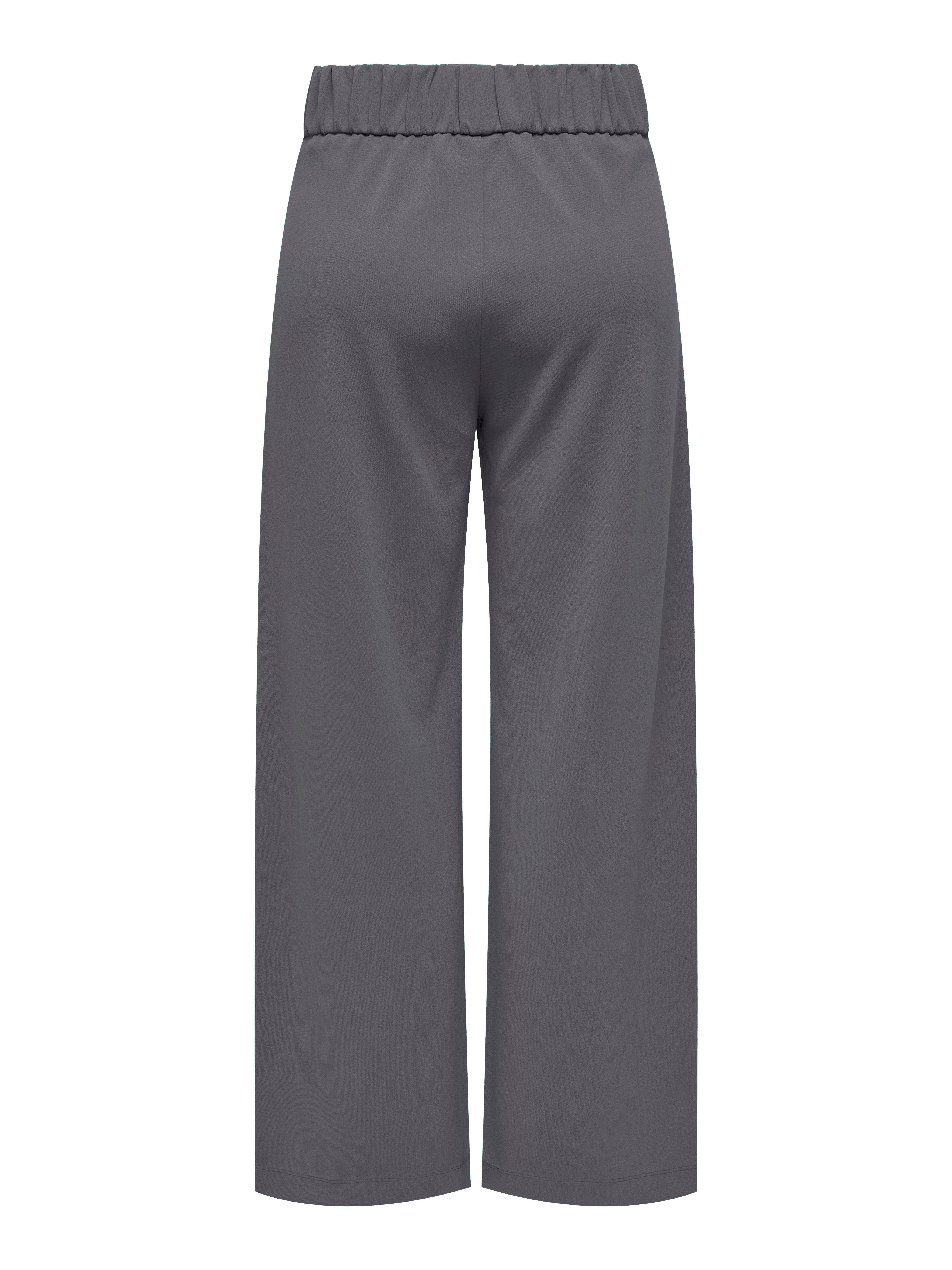 JDYGEGGO Mittlere Taille Weiter Beinschnitt Hose mit weitem Beinschnitt Thunderstorm