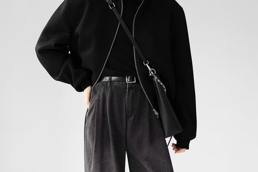 Real Boy - Mid Rise Washed Wide Leg Jeans