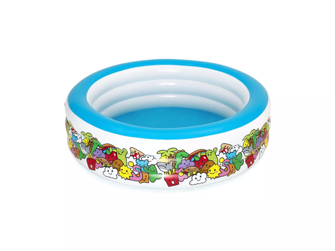 Piscine Gonflable pour Enfants Bestway Animaux de Couleurs 193x53 cm