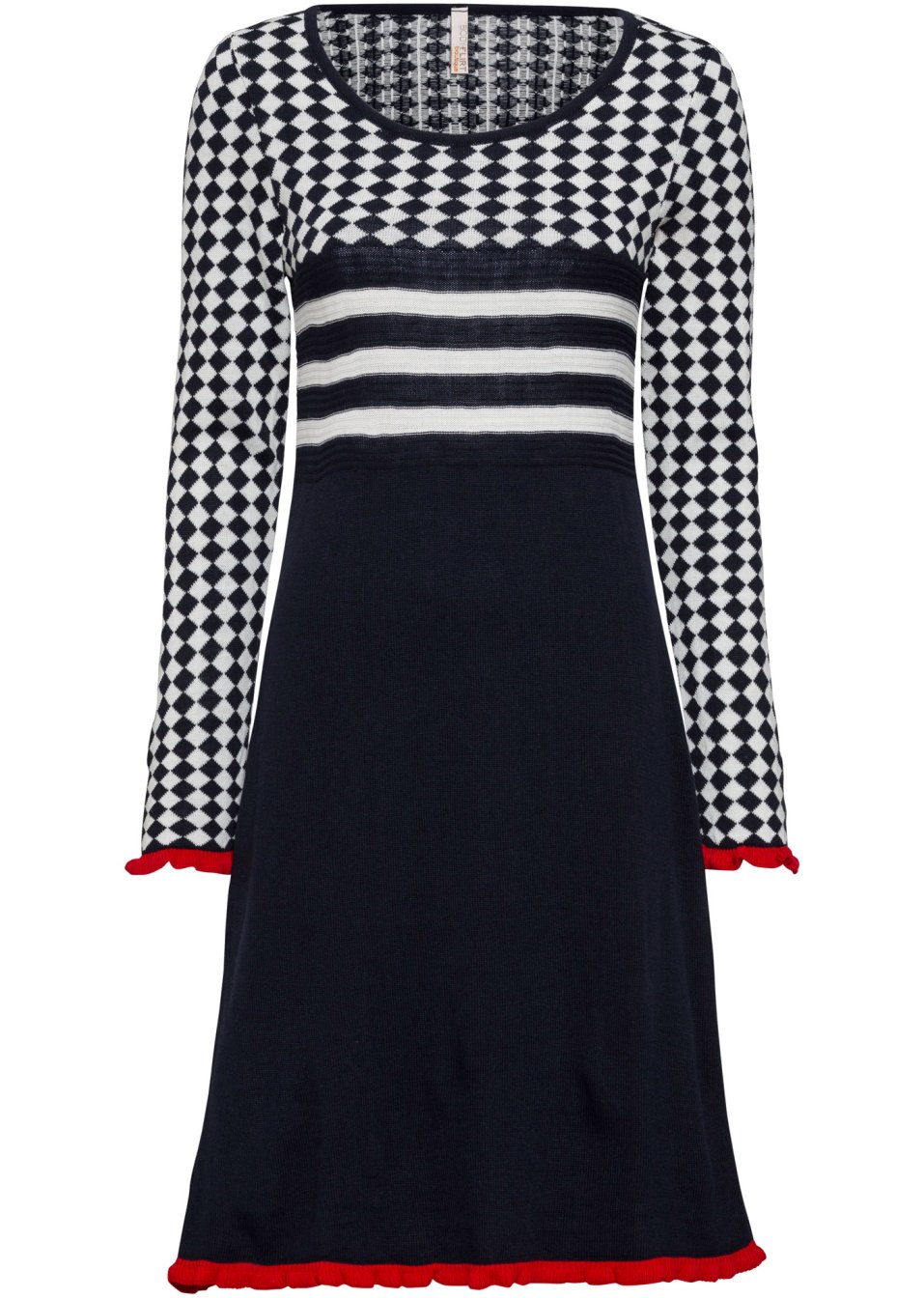 Robe en maille à ruchés
