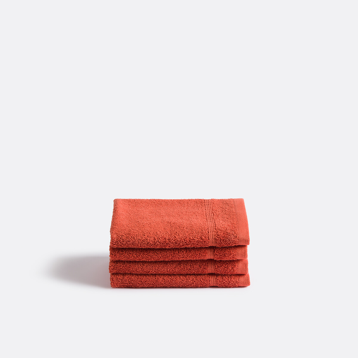 LA REDOUTE INTERIEURS<br>Conjunto de 4 toalhas de mão em tecido atoalhado 600 g/m², Zavara