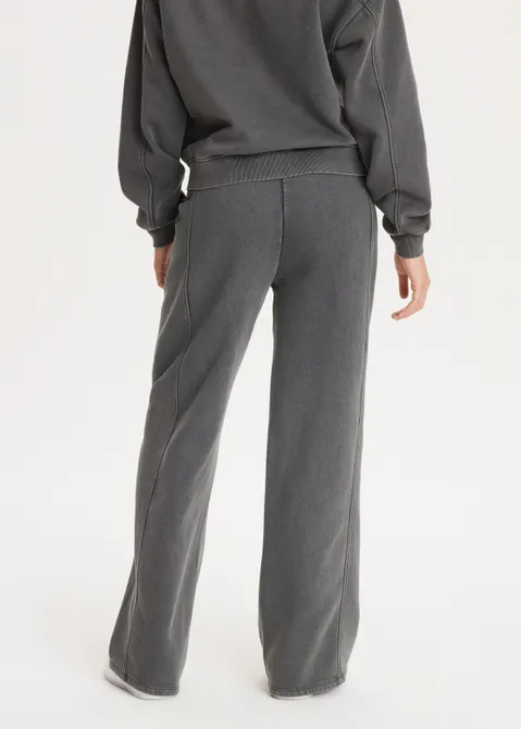 Sweatpants met wijde pijp antraciet (ANTRA)