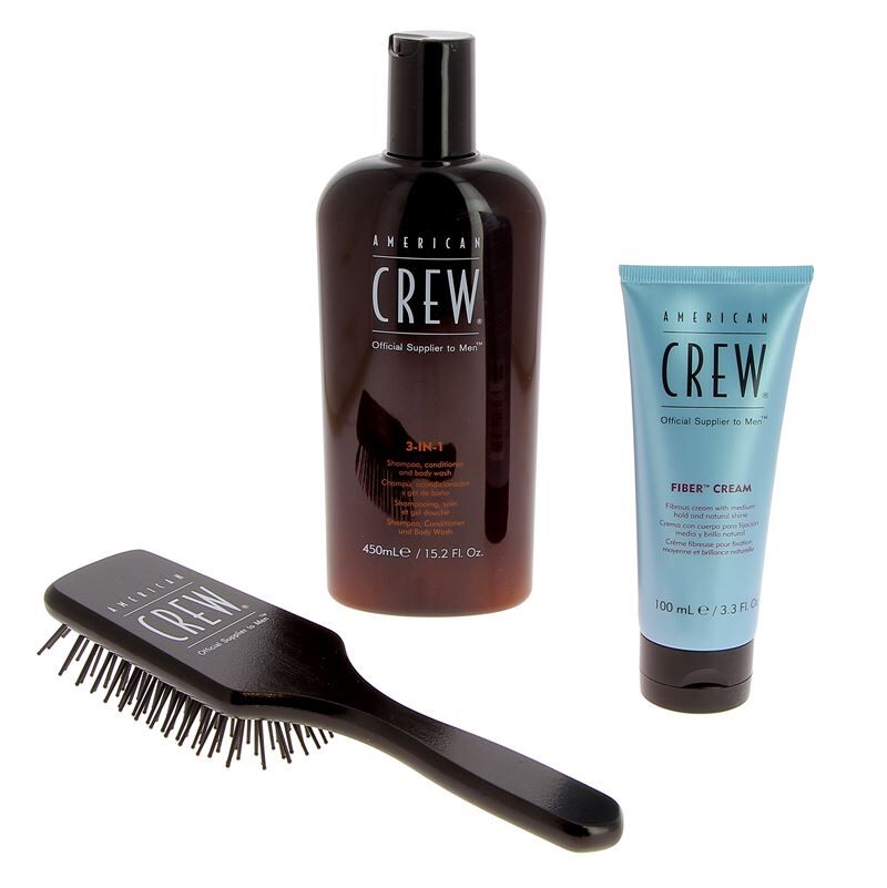 Pack essentiels corps et cheveux Fiber Cream et brosse