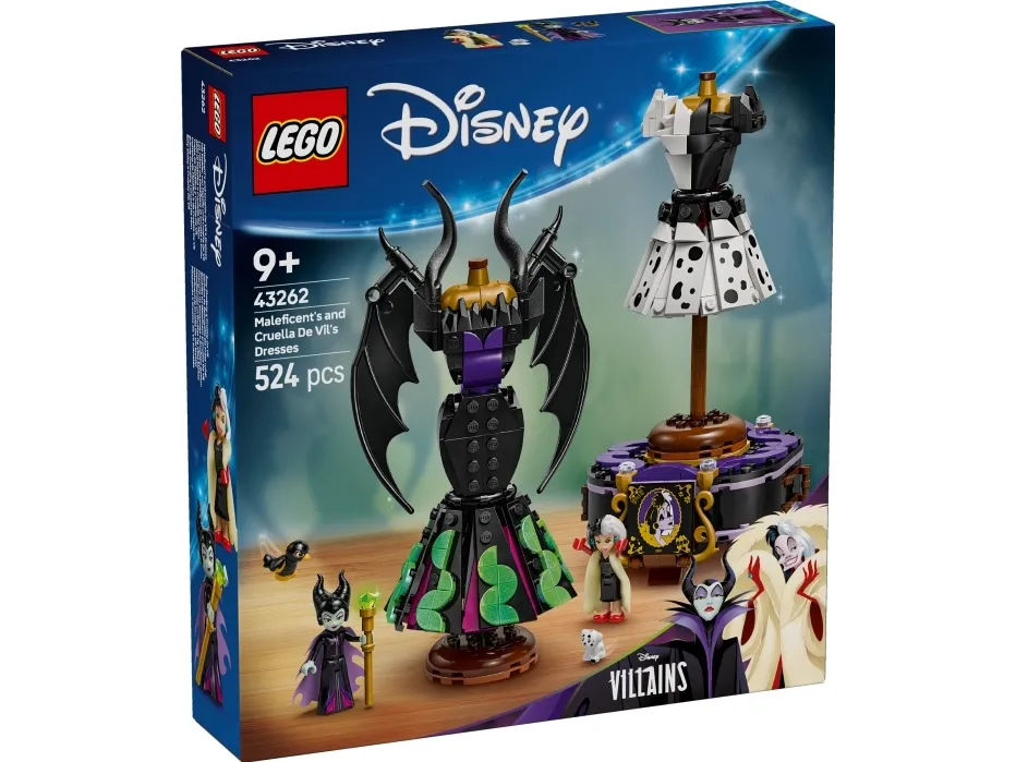 LEGO Disney 43262 Maleficents og Cruella De Vils kjoler