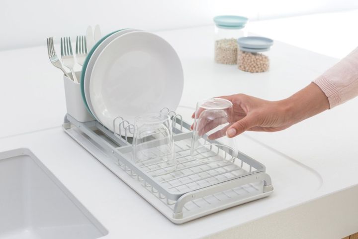 SinkSide Compact afdruiprek - Light Grey