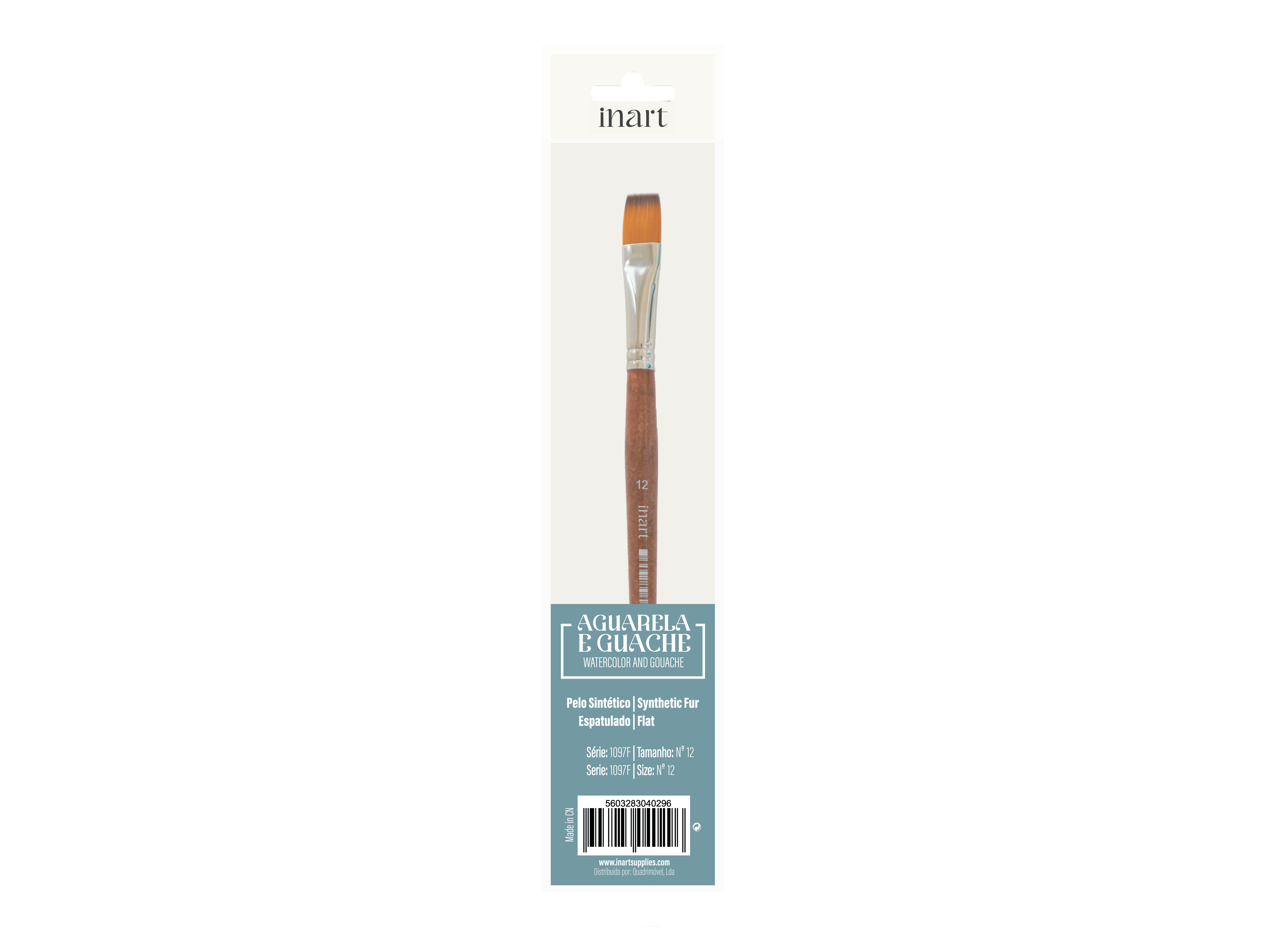 PINCEL SINTETICO INART ESPATULADO Nº12