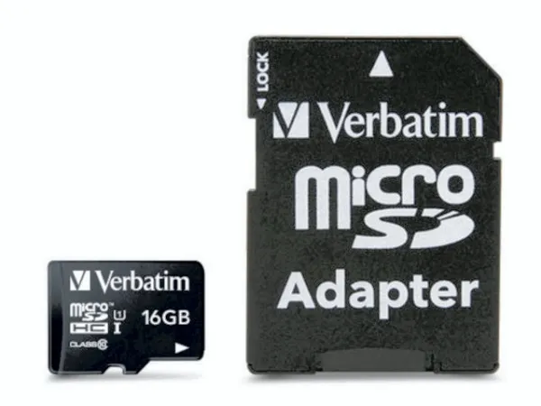 Verbatim - Flashhukommelseskort (microSDHC til SD adapter inkluderet) - 16 GB - Class 10 - microSDHC