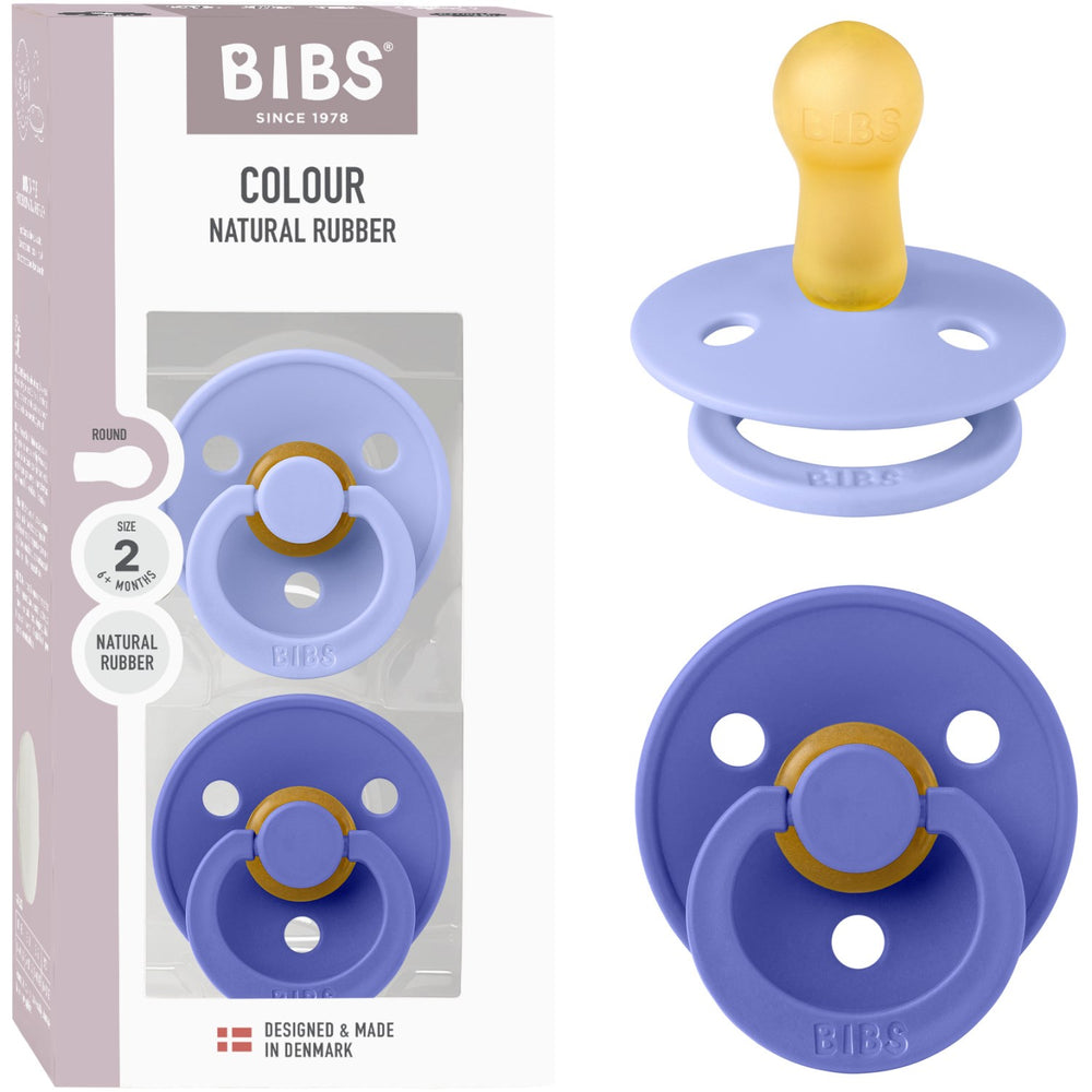 Køb Bibs Hush/Grape Sut Colour 2-Pak Latex