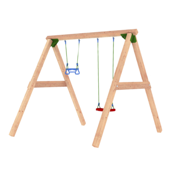 Speeltoestel Jungle Gym met dubbele schommel van douglashout