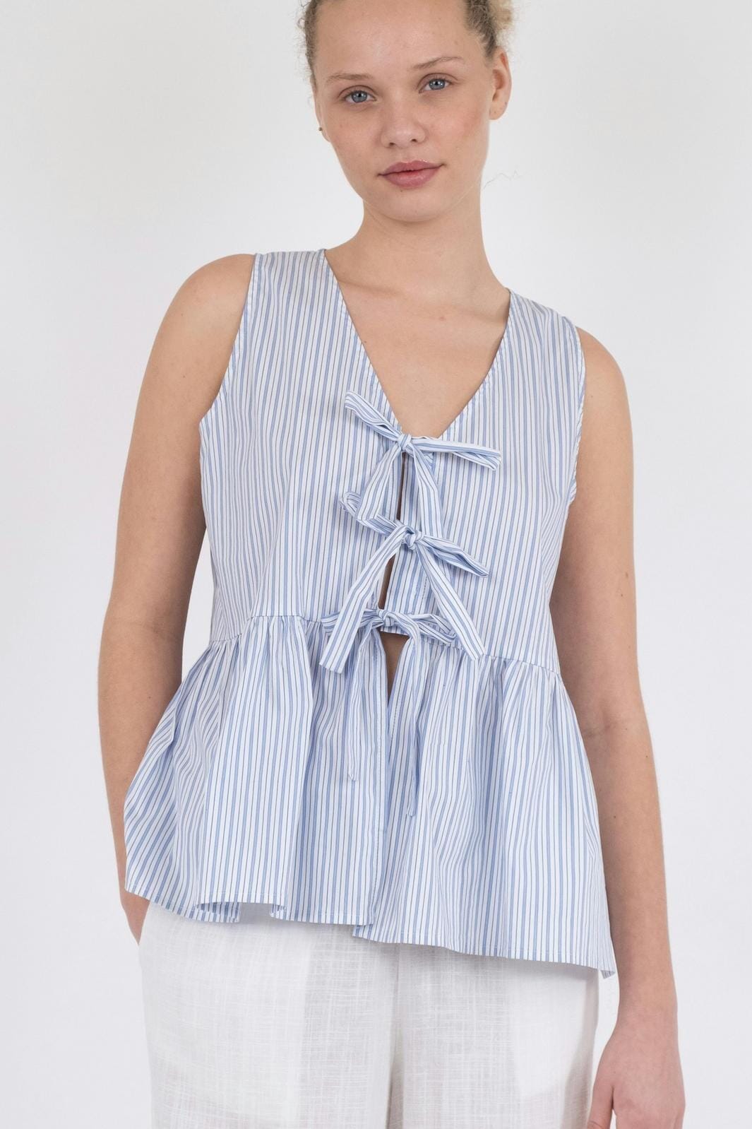 Neo Noir Manja Stripe Top