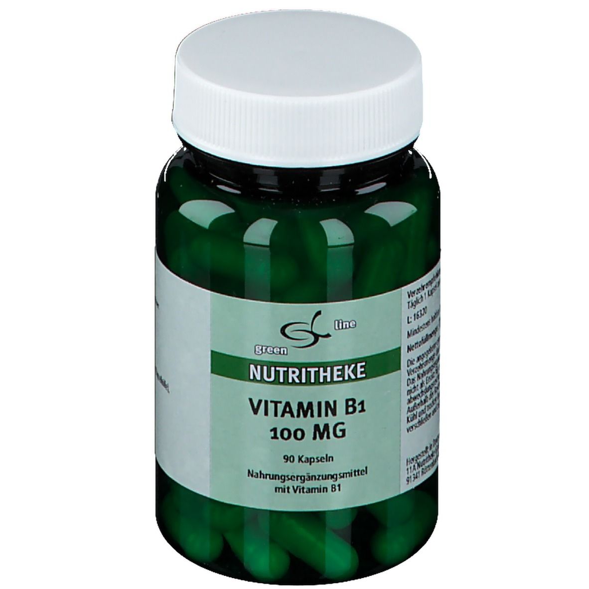 green line NUTRITHEKE Vitamin B1 100 mg