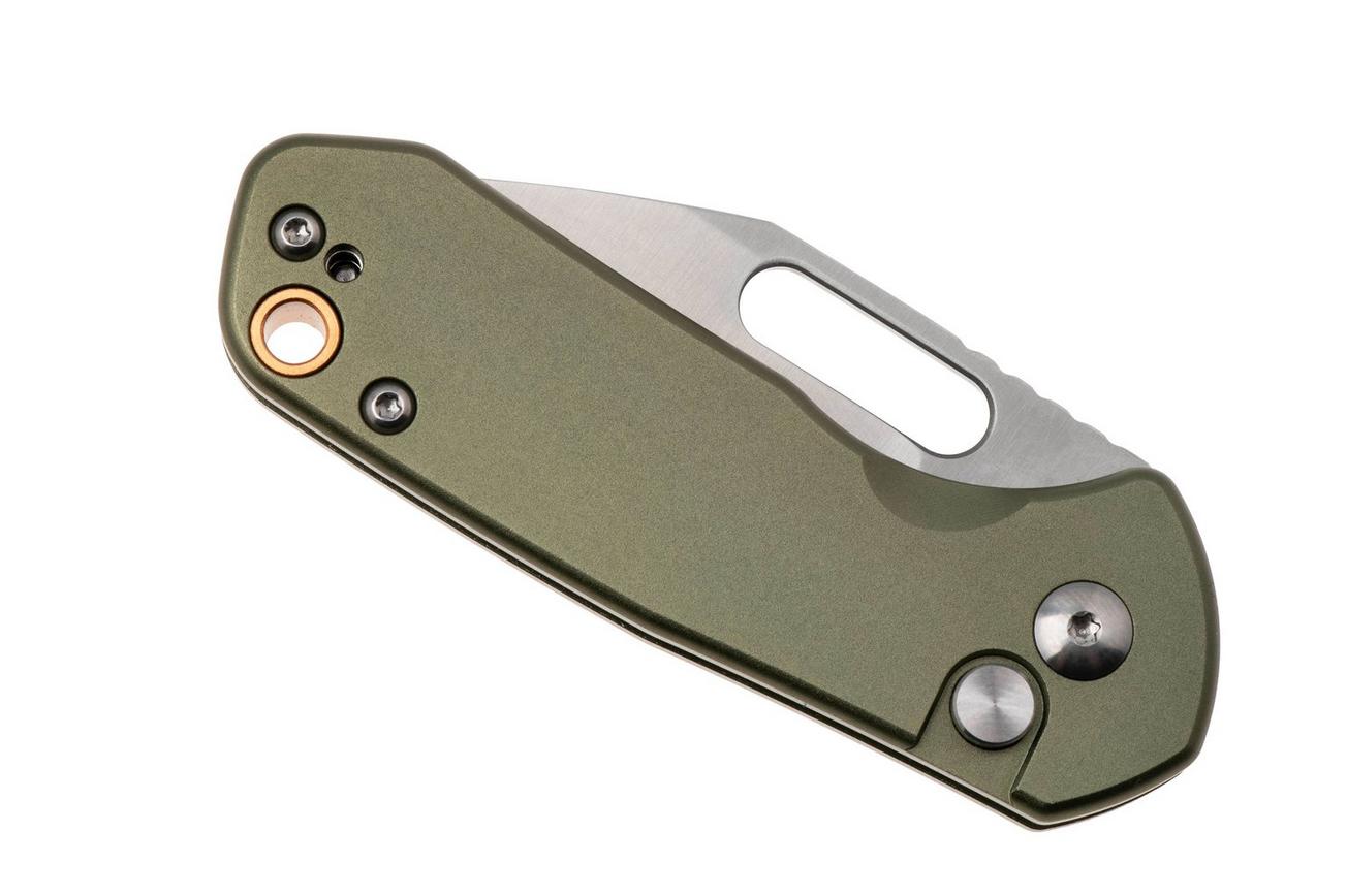 CJRB Mini Pyrite J1933-GN, Satin AR-RPM9, Green Aluminium, zakmes