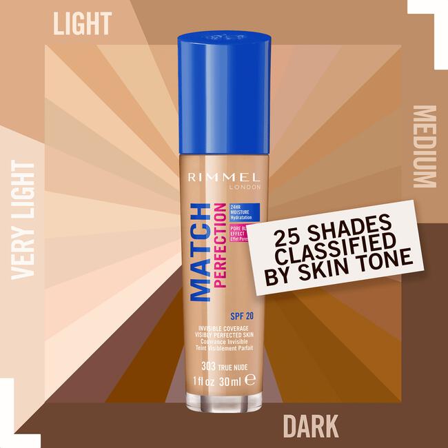 Rimmel London Match Perfection Foundation 400 Natural Beige