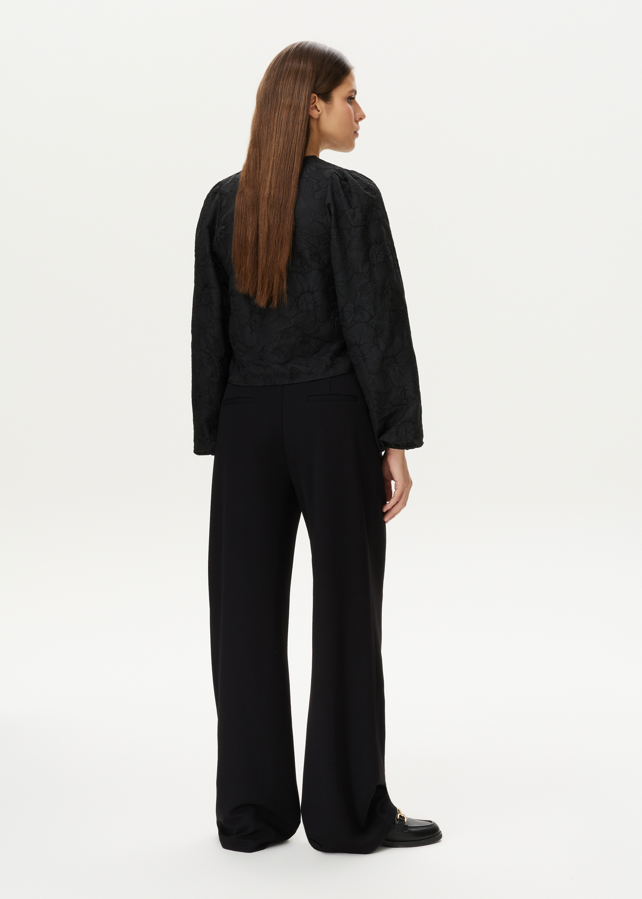 Bloem jacquard blouse