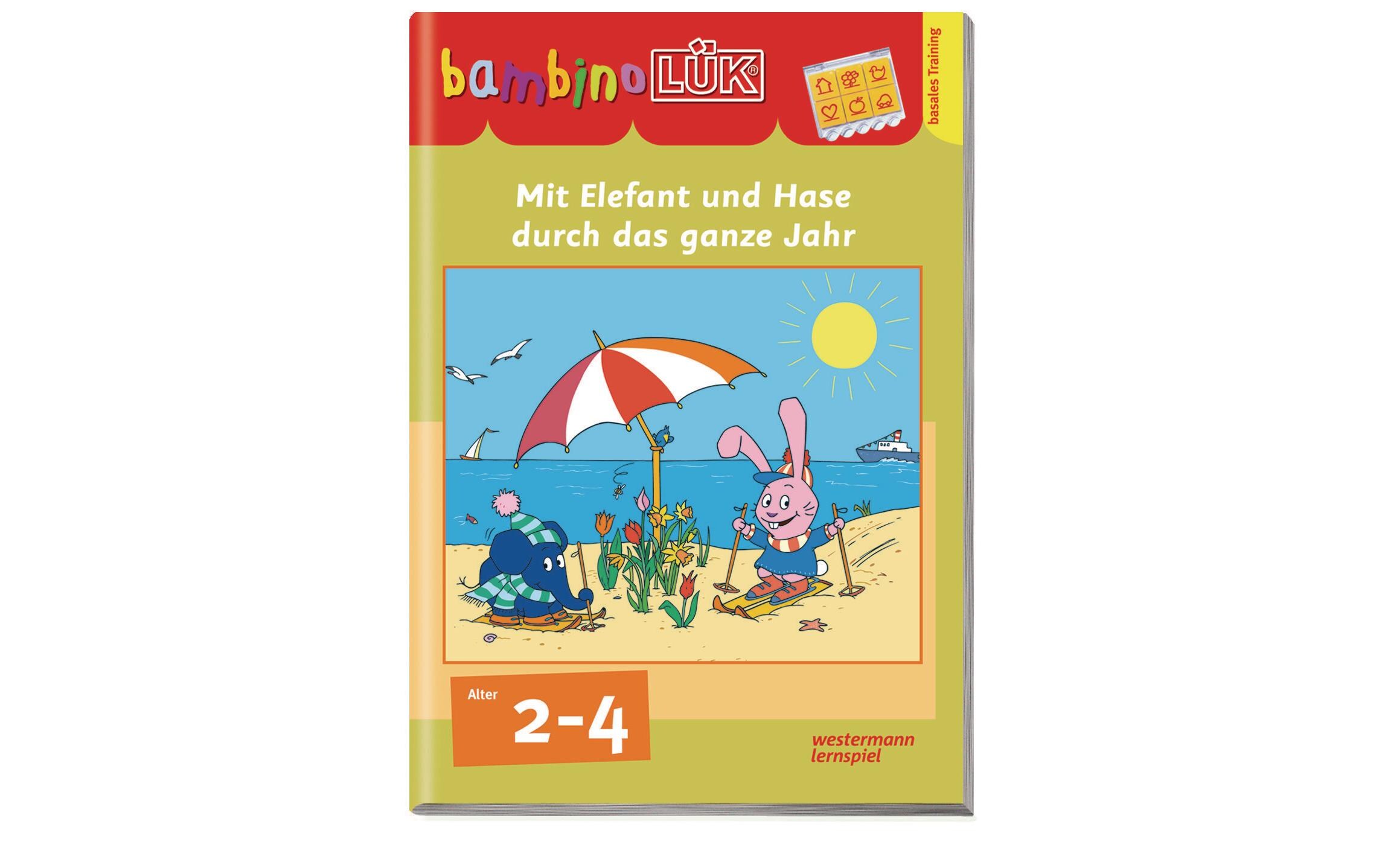 bambinoLÜK Mit Elefant und Hase durch das JahrLernspiel