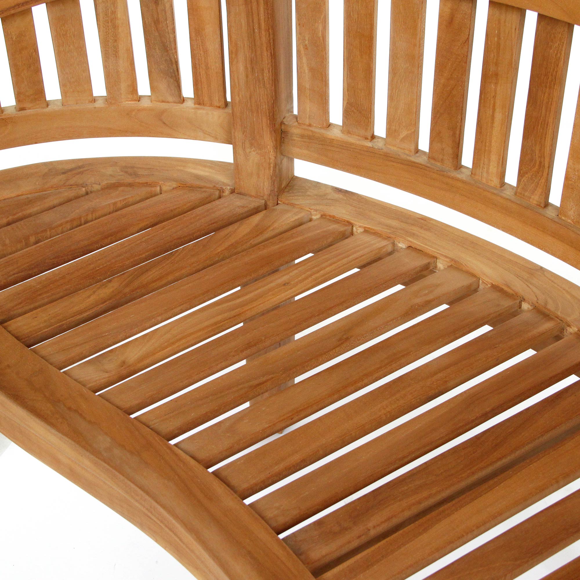 Teak-Rundbank 'Marstrand', natur, B 151 cm, L 55 cm, H 86 cm günstig bestellen