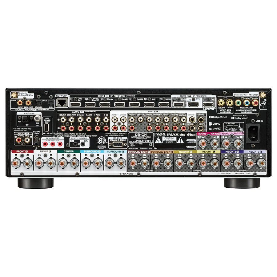 Denon AVC-X6800H Noir