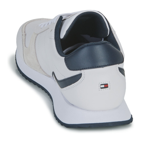 Tommy Hilfiger - RUNNER EVO LEATHER Blanco / Rojo / Beige