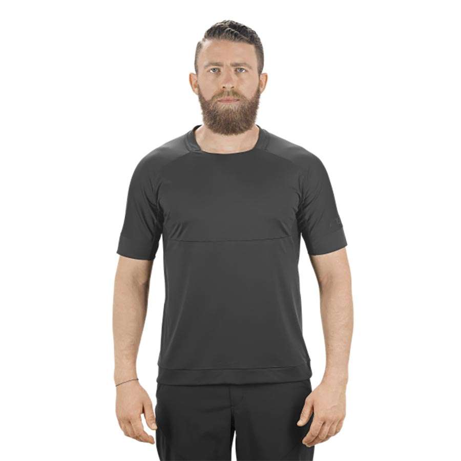 Cube AM Roundneck MTB Fietsshirt Korte Mouwen Zwart Heren
