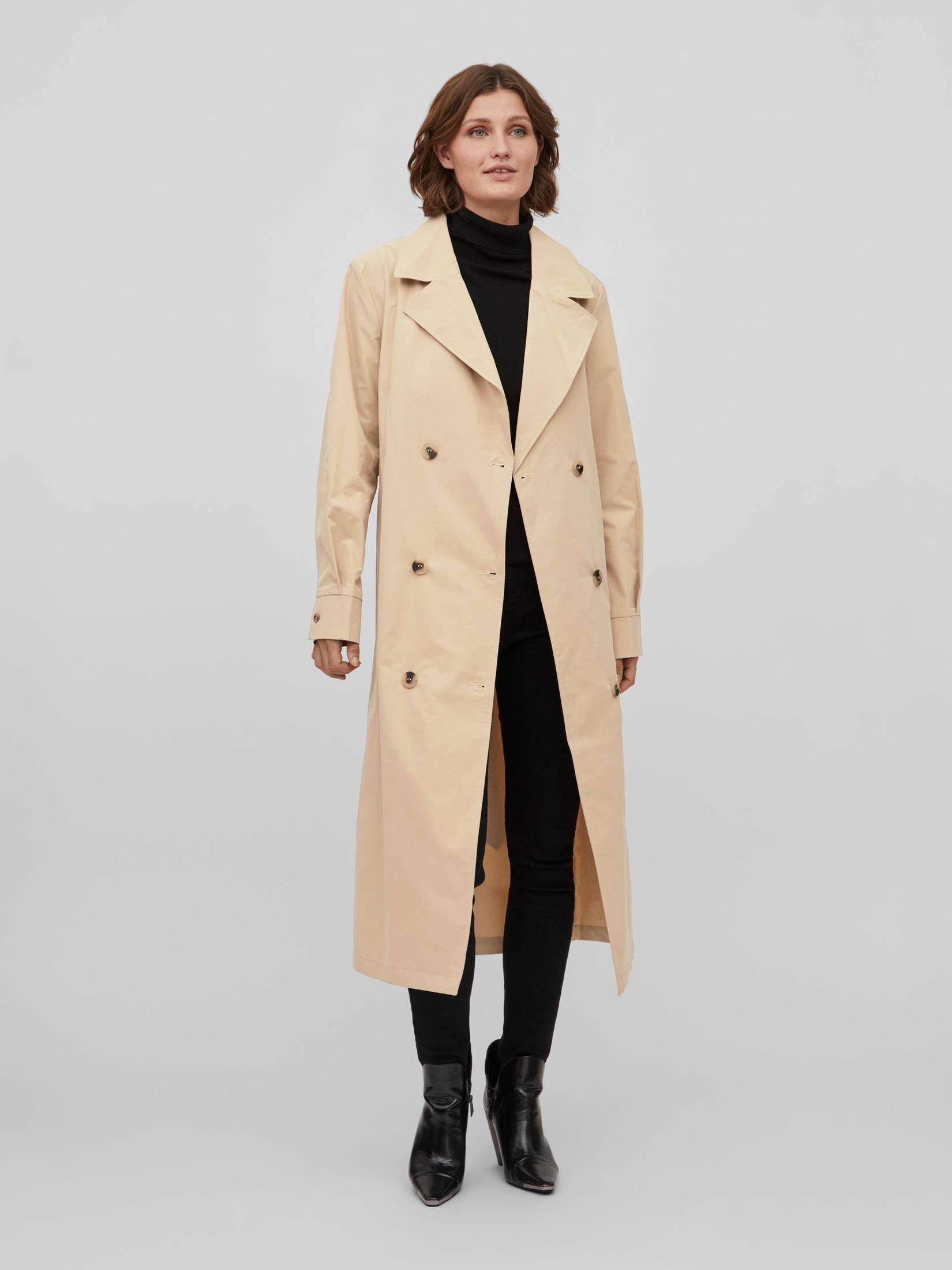Vila| Damen Trenchcoat VIMERSIN LONG