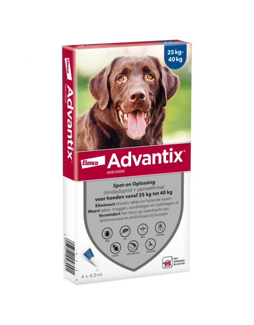 Advantix Spot On 400 4 ml - Anti vlooien en tekenmiddel