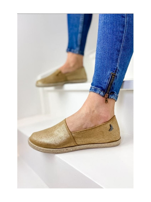 Espadrilles Zoé dorées - Les Petites Bombes