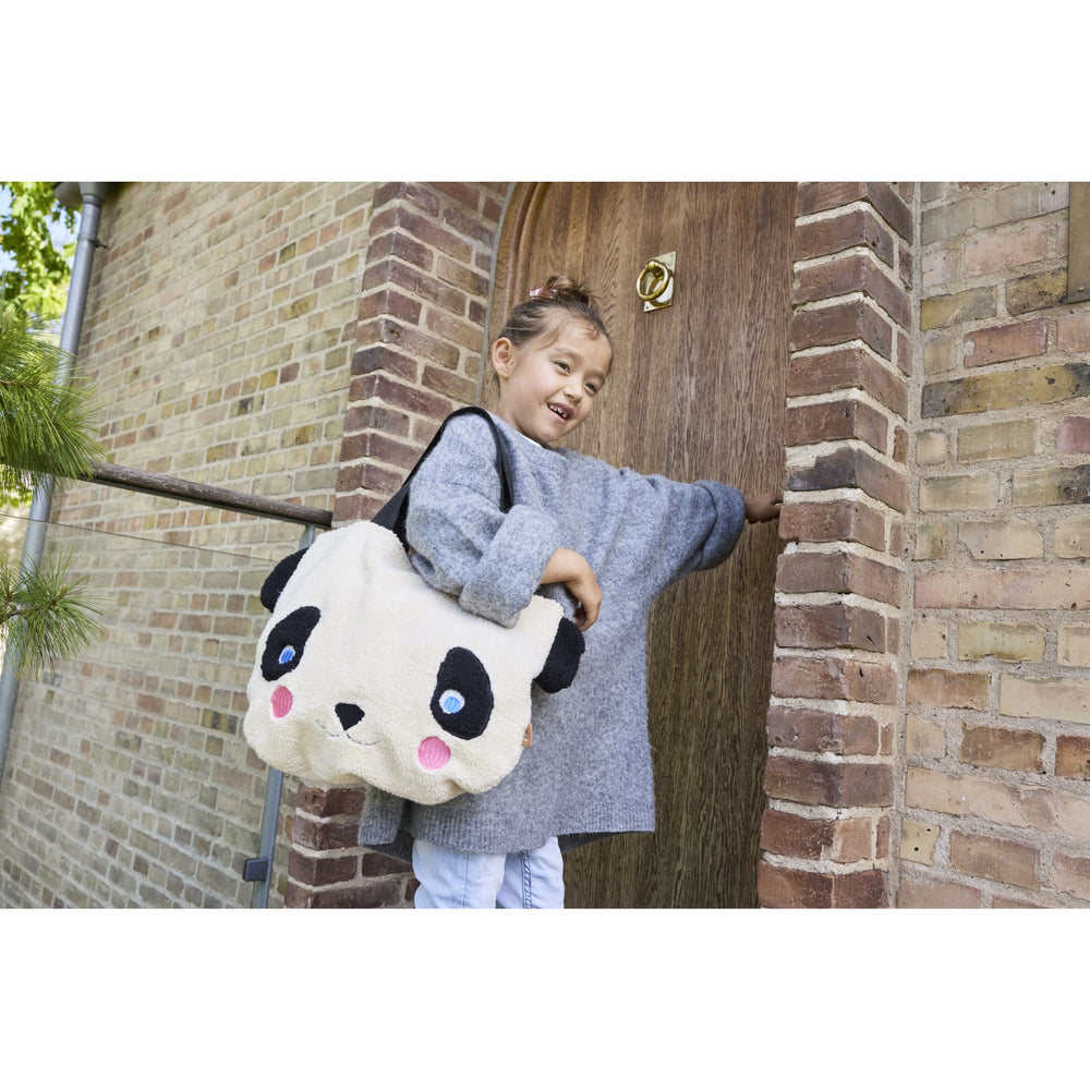 Køb OYOY White/Black Darling Panda Tote Taske