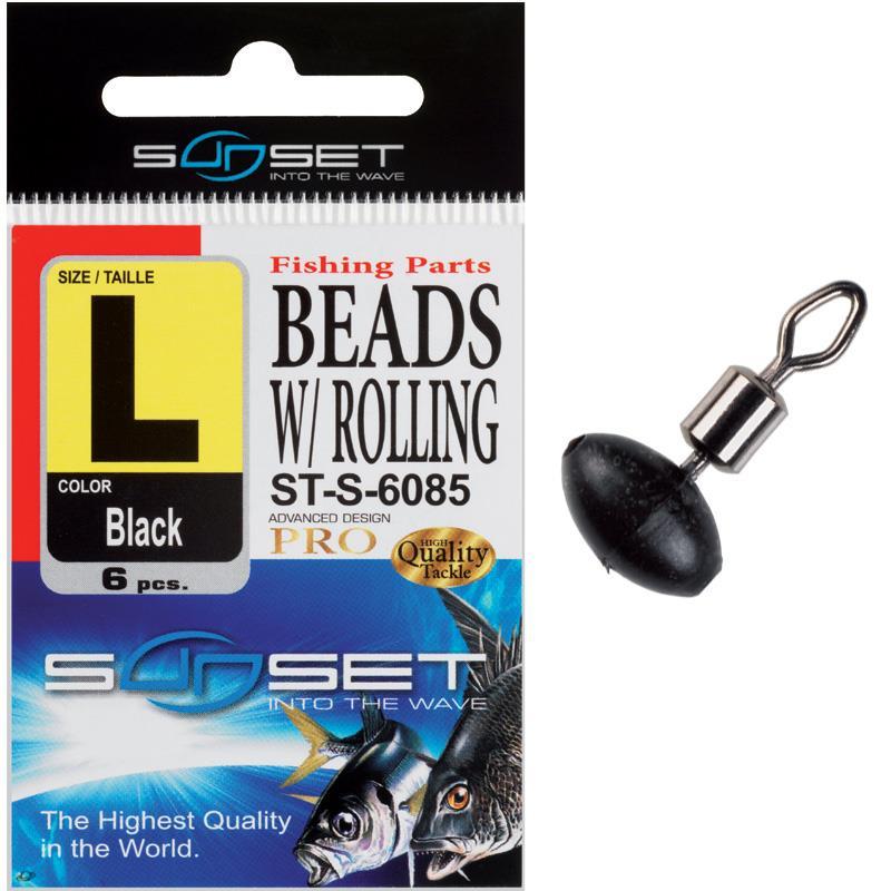 Emerillon Rotatif Mer Sunset Beads W / Rolling St-S-6085 - Par 6