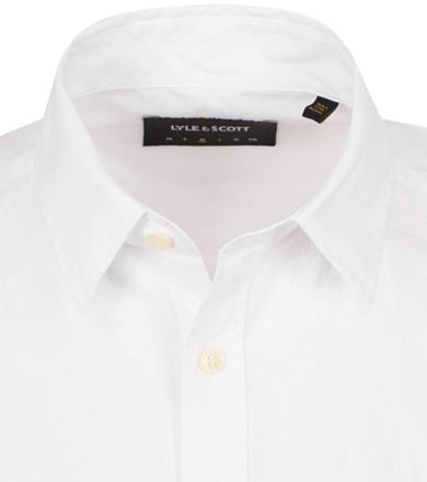 Lyle and Scott Short Sleeves Overhemd Poplin Wit SW2006V-626 kopen