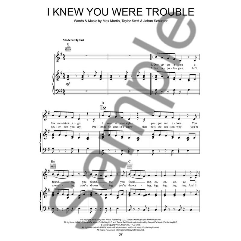 Hal Leonard - Best of Taylor Swift (PVG)
