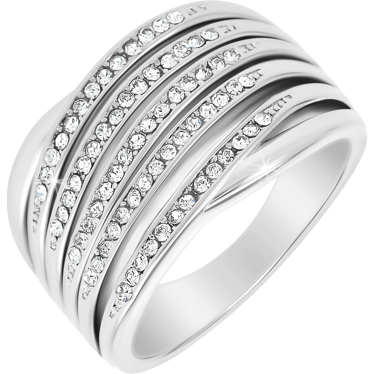 Bague - Acier inoxydable & zirconiums
