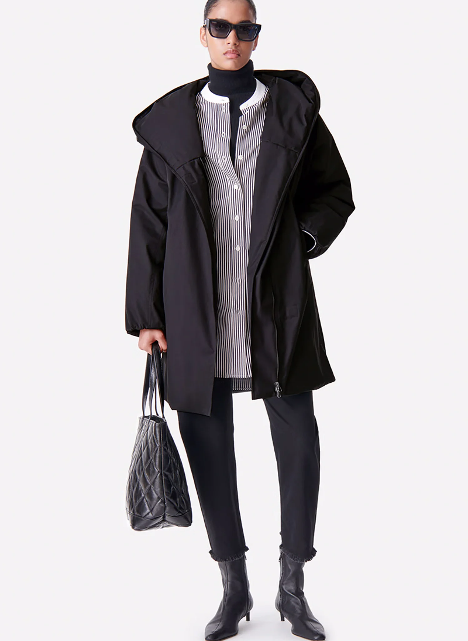 DANMARK - Manteau à capuche | Noir