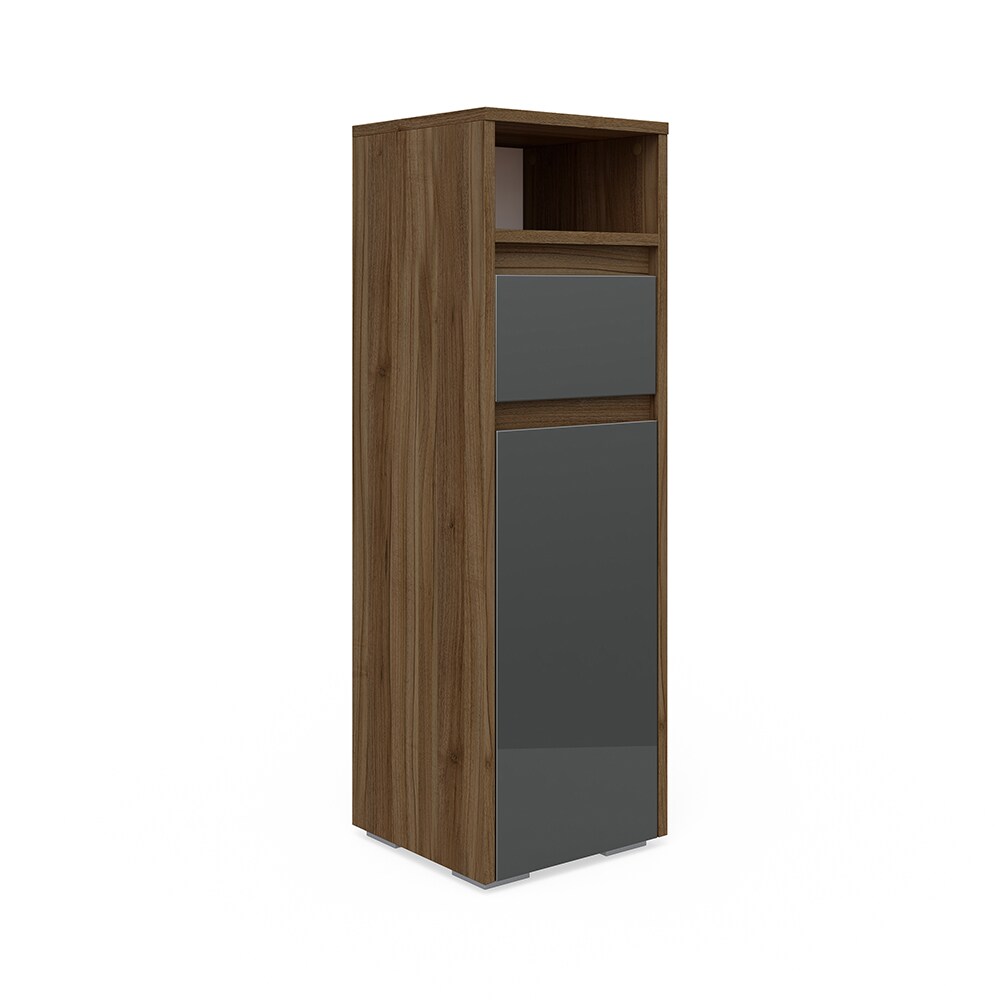 Vicco Midischrank Badschrank Badezimmerschrank Majest Nuss/Anthrazit Schublade