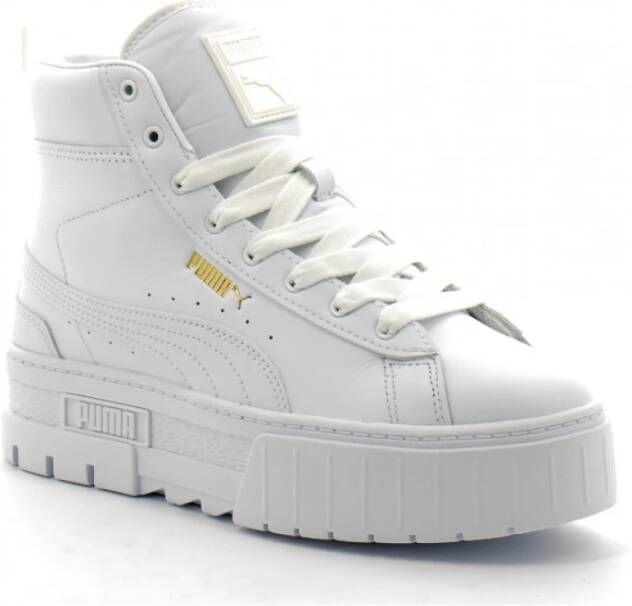 PUMA Mayze Mid Wn Hoge sneakers Leren Sneaker Dames Wit