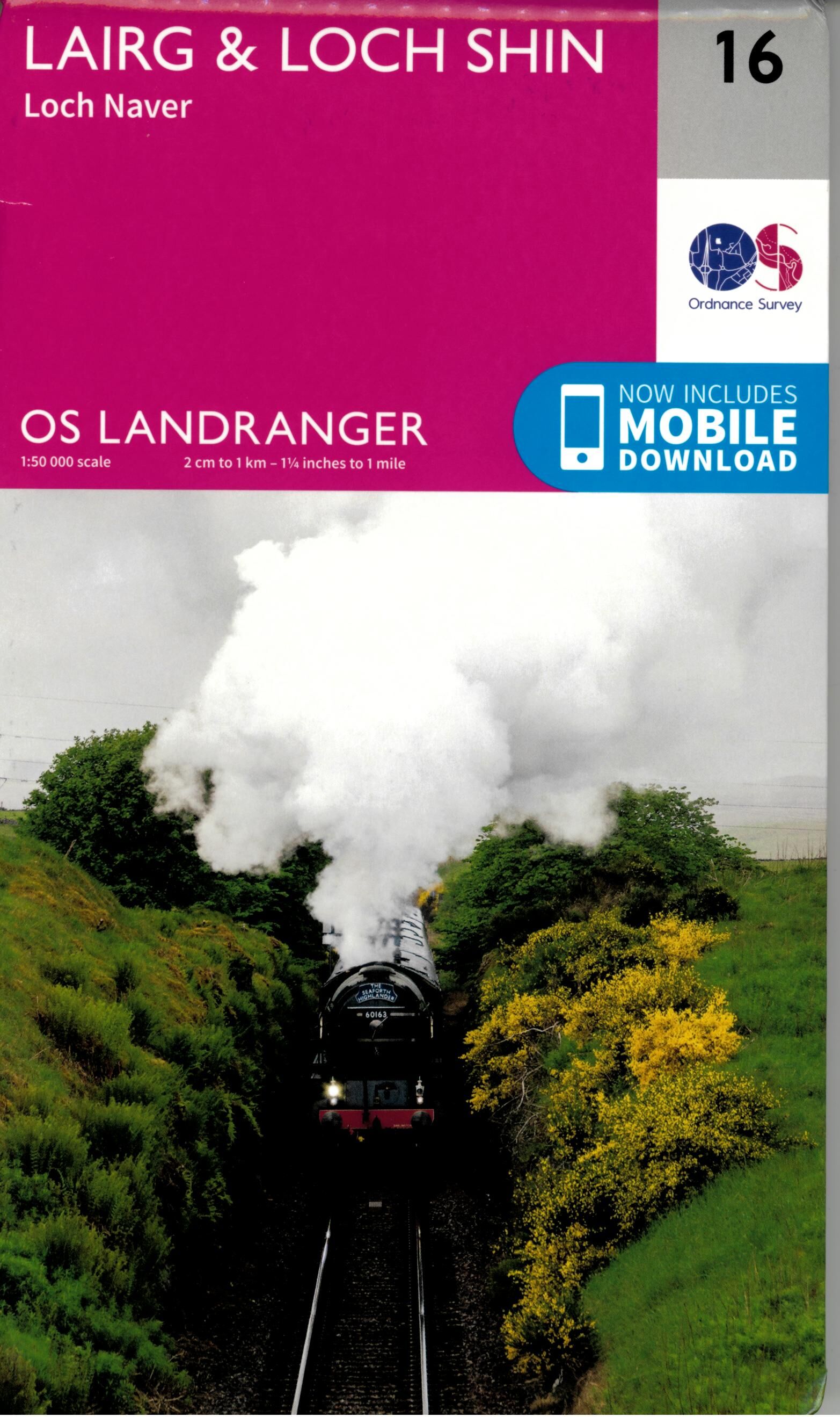 ORDNANCE SURVEY - 16 GB LAIRG ET LOCH SHIN 1 50 000