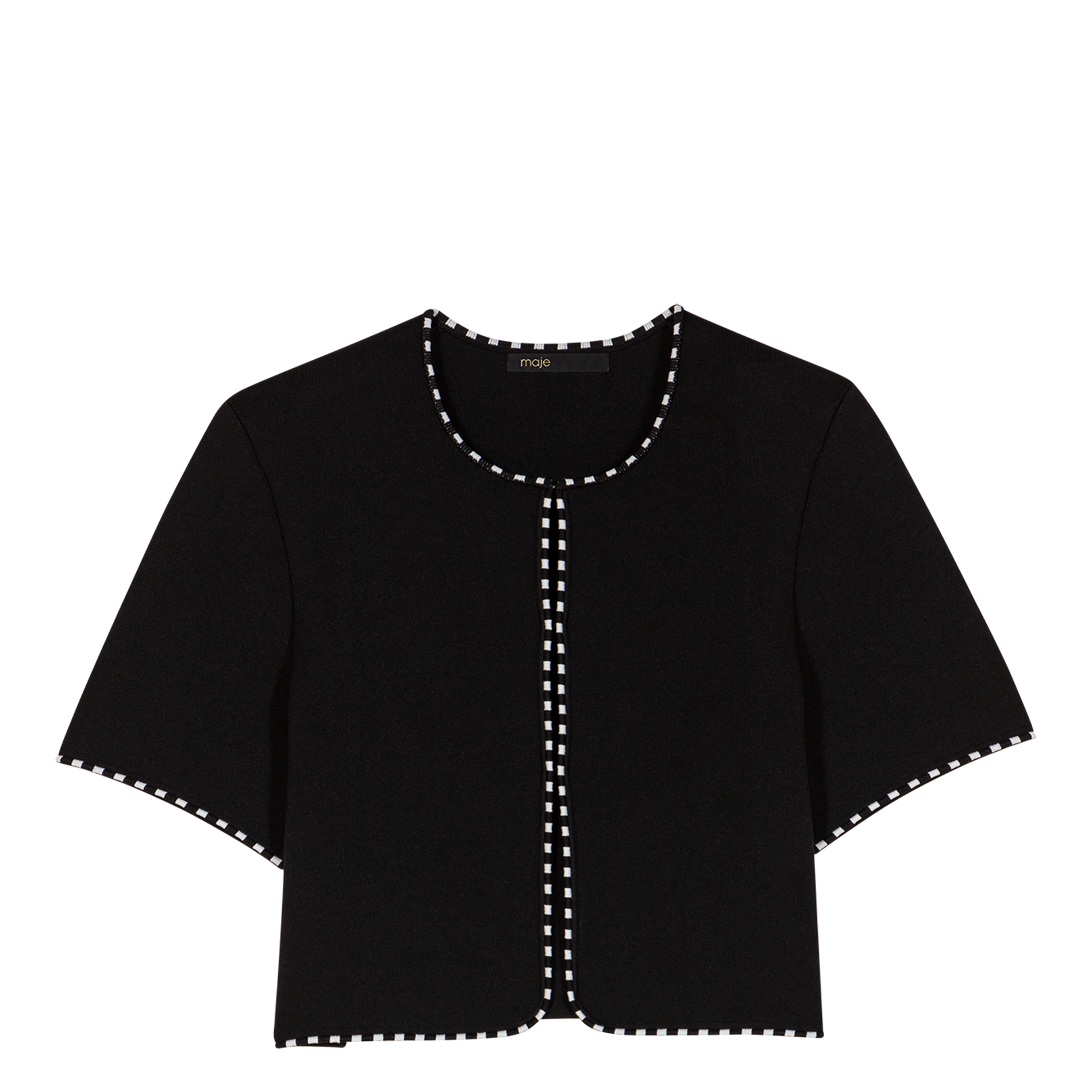 Cardigan col rond| Noir
