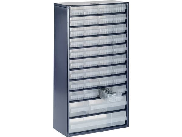 raaco Cabinet 1240-123, Blå, Stål, 40 skuffer, 36,3 kg, 306 mm, 150 mm
