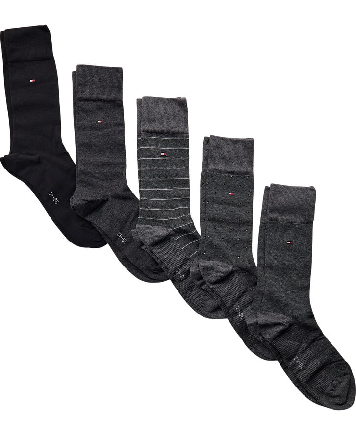 Tommy Hilfiger TH MEN SOCK 5P GIFTBO Hvid