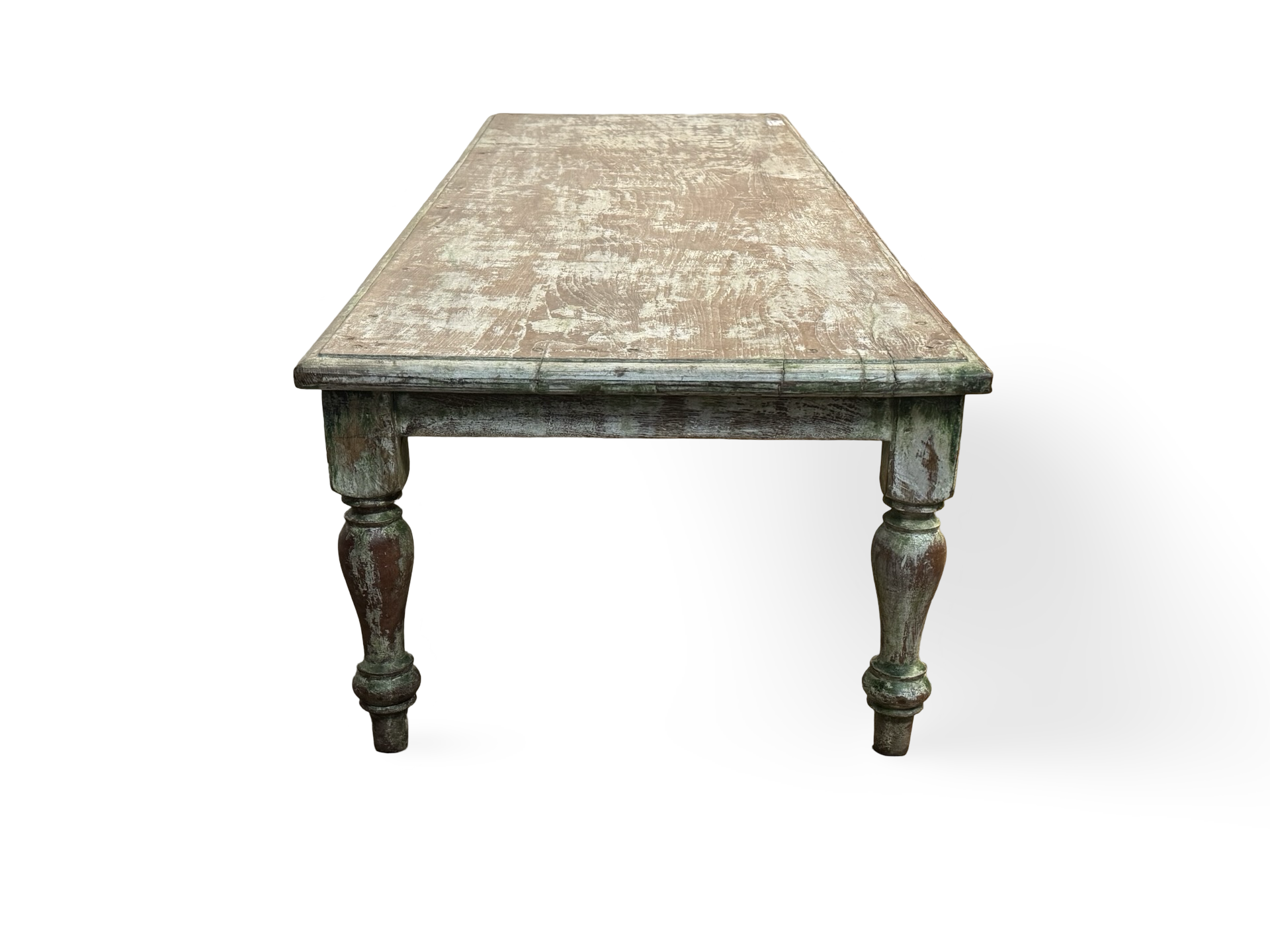 Salontafel wit/groen uniek