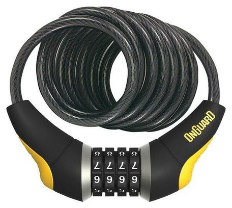 Antivol câble Onguard Combo Doberman Glo-180cmx12mm