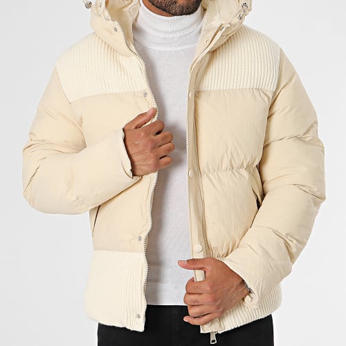Doudoune Capuche Beige