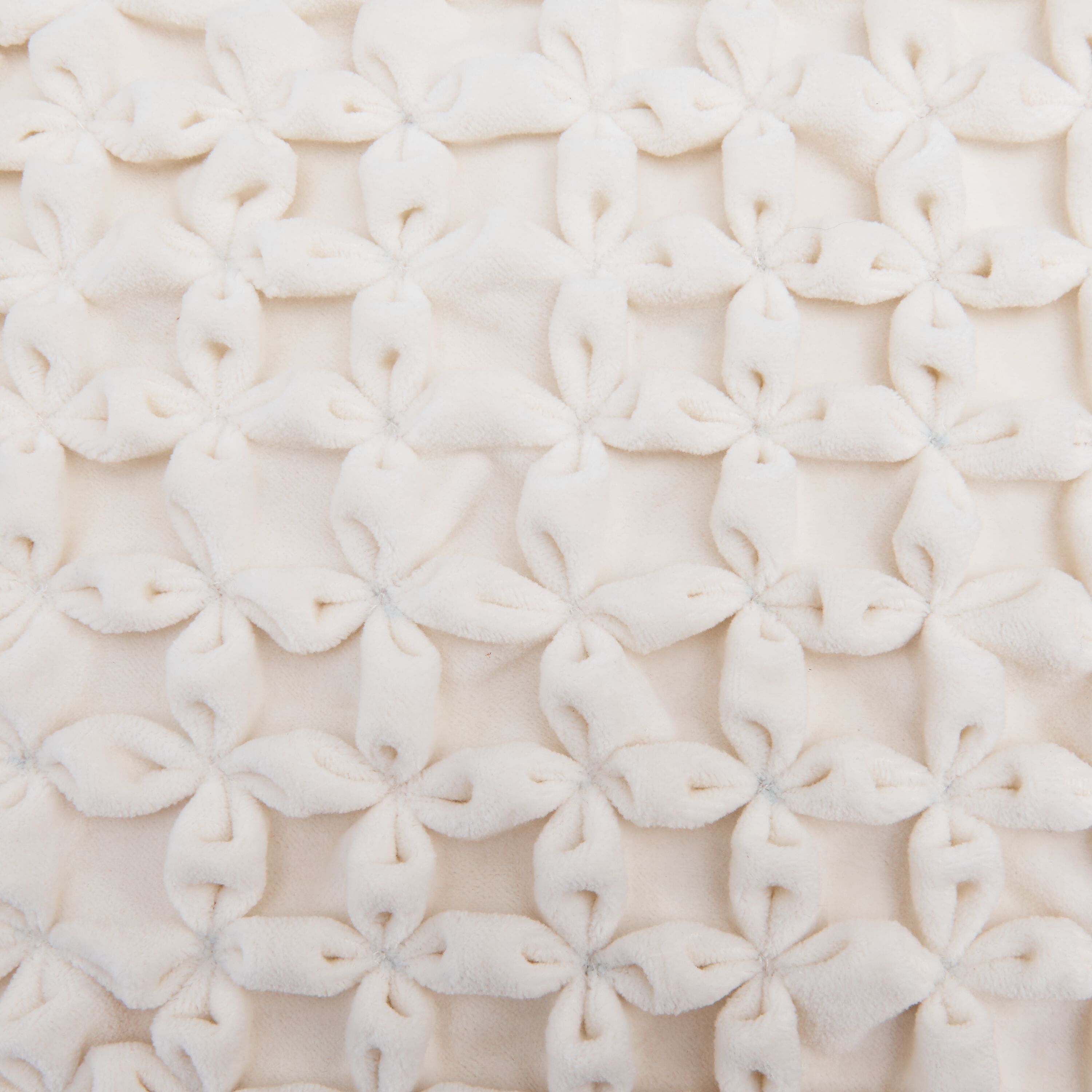 CELIA Zierkissen - Weiss / B: 45.0 cm x H: 45.0 cm