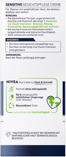 NIVEA MEN Sensitive Gesichtspflege Creme
