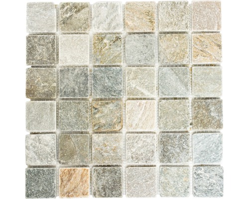 Natuursteenmozaïek XQM 001M 30,5x32,5 cm beige/grijs