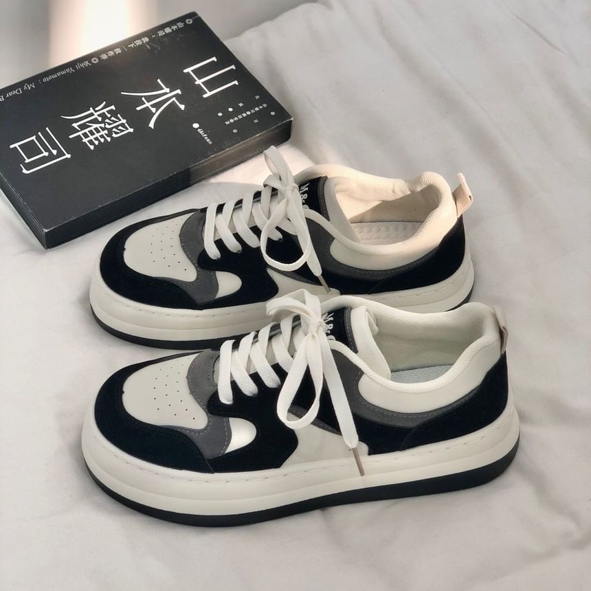 caneik - Color Block Platform Sneakers