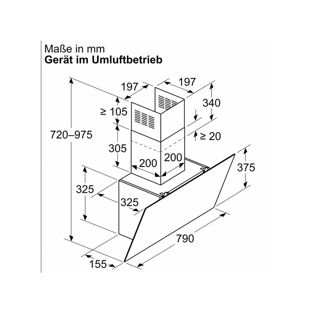 Bosch DWK85DK60 Schrägesse 80 cm