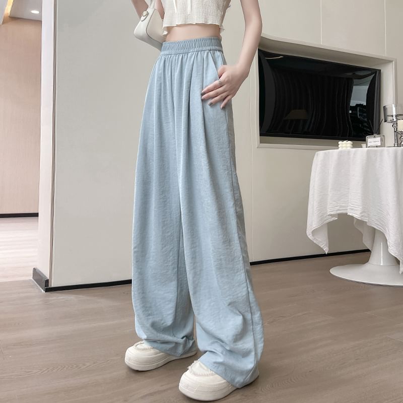 Jaqmine - High Rise Plain Wide Leg Pants (verschillende ontwerpen)